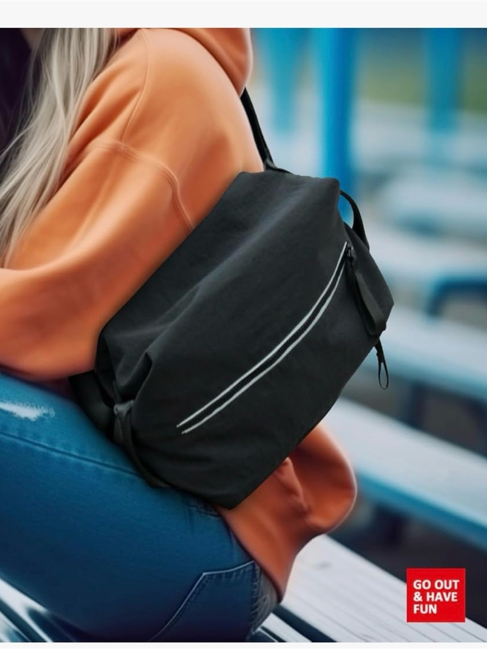 Compact Gym bag with Reflective Stripe